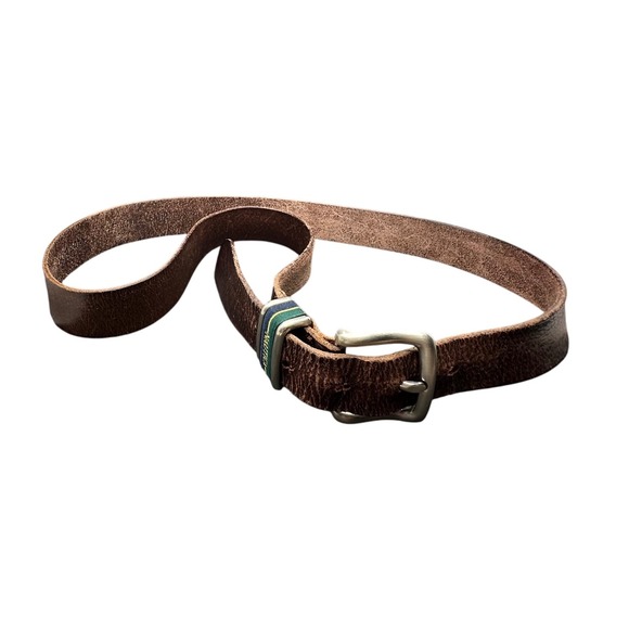 Vintage Nautica Black Belt Genuine Leather Size 40 Tone "NAUTICA" - Picture 2 of 5